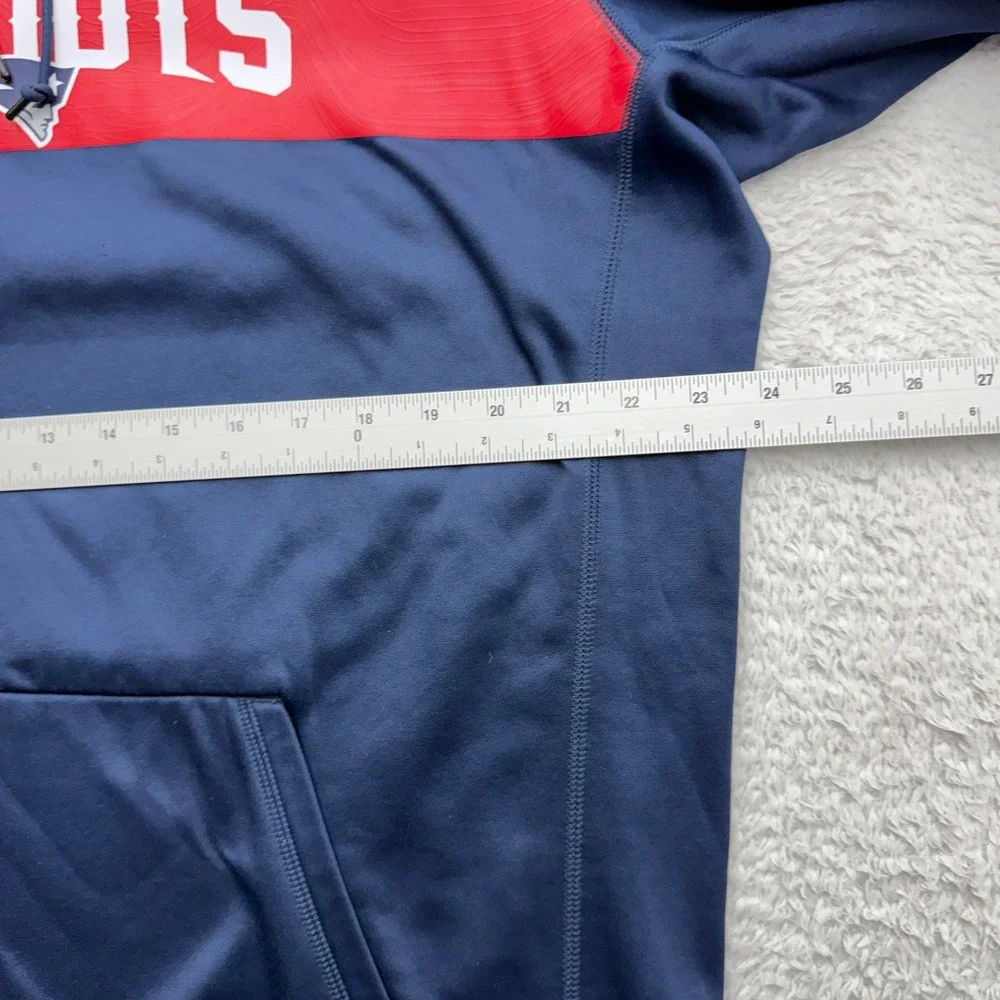 Nike NFL Onfield New England Patriots Hoodie Navy Blue Mens Large Pullover